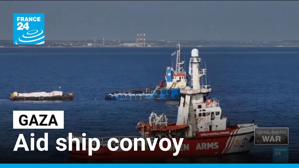 Aid ship convoy bound for Gaza leaves Cyprus port